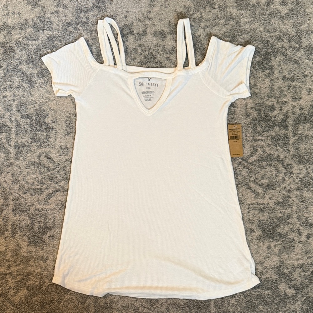 American Eagle soft & sexy rib tee. Size M